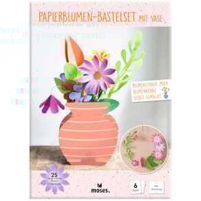 Bastelset Moses Verlag Papierblumen, mit Vase