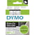 Tape Dymo D1, 12 mm, zwart op wit