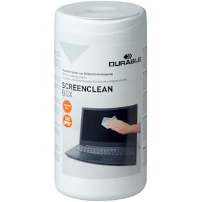 Reinigungstücher Durable Screenclean Box, 100 St., weiß