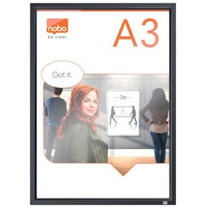 Plakatramme NOBO ImpressionPro A3 sort