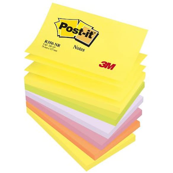Notatblokk POST-IT ZN 76x127 neon (6)