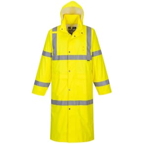 Varselregnrock Hi-Vis 122cm gul kl3 2XL