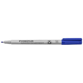 OH-Penna Staedtler Lumocolor Blå, medium, vattenlöslig, 10st