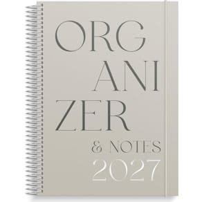 Burde Kalender Organizer & Notes 2027 stående