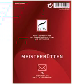 Briefumschlag DFW Meisterbütten, C6