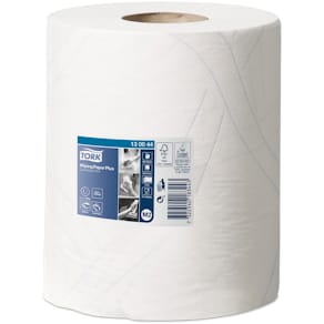Wischtuch Tork M2, 6 Rollen, 2-lagig, weiß