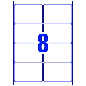 Folienetiketten Avery Zweckform, 99,1 x 67,7, weiß