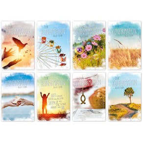 Konfirmationskarte SKORPION, sortiert