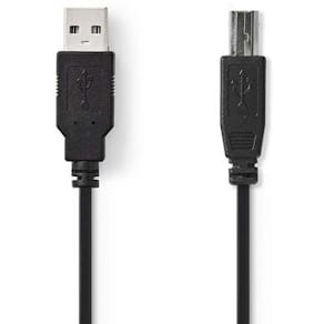 Kabel NEDIS USB 2.0 A-B 5m svart