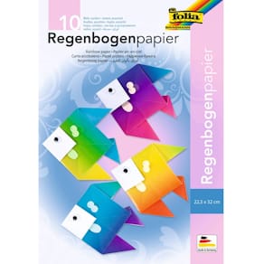Regenbogenpapier Folia, Mappe, 10 Blatt
