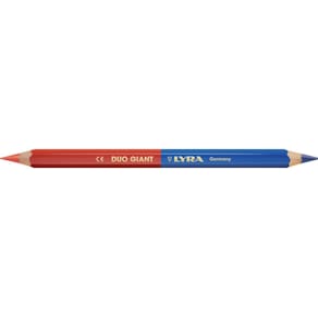 Duofarbstift LYRA Duo Giant, rot/blau