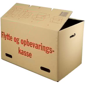 Flyttekasse, indre dim: 556 x 380 x 373 mm, 2-lags,BB-flute,