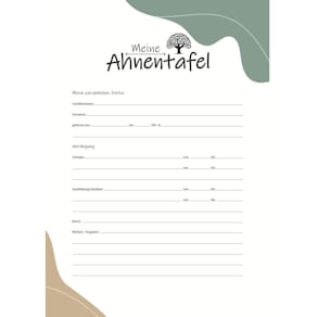 Ahnentafel RNK Meine Ahnentafel, 7 Generationen, DIN A2, gefalzt