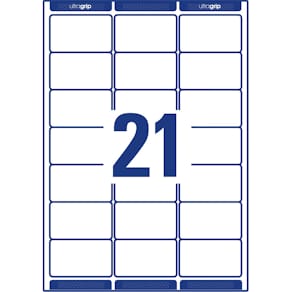 Adressetiketten Avery Zweckform, 63,5 x 38,1 mm, weiß, 210 Stück