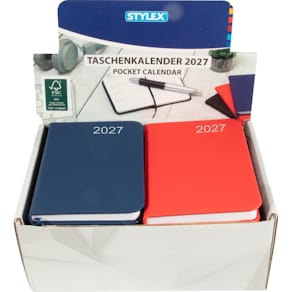 Taschenkalender STYLEX 2026, sortiert