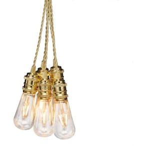 Ljusslinga 8 amber LED E27 3,5m guld