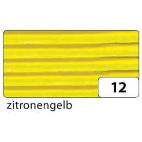 Wellpappe Folia, zitronengelb, 50 x 70 cm
