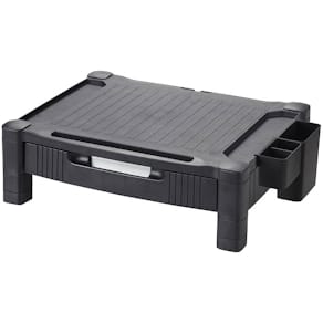 Monitorständer Q-CONNECT, Kunststoff, schwarz