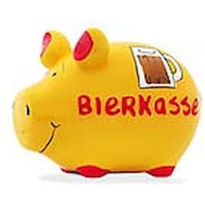 Spardose KCG Bierkasse, Schwein, klein