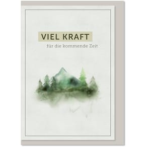 Trauerkarte KOMMA³, weiß/schwarz, mit Umschlag