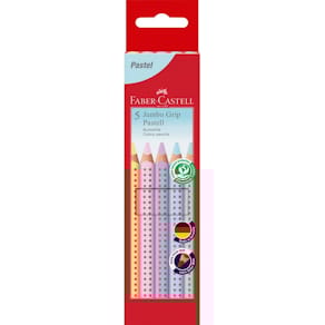 Farbstifte Faber-Castell Jumbo Grip Pastell, 5er Etui, sortiert