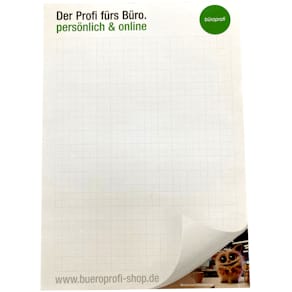 Briefblock BÜROPROFI, 90 g/qm, A5, kariert, 50 Blatt