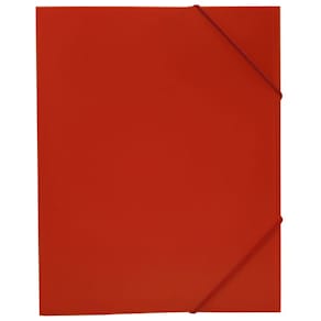 Snoddmapp PP Plast A4, 3-klaff, 30mm, Röd