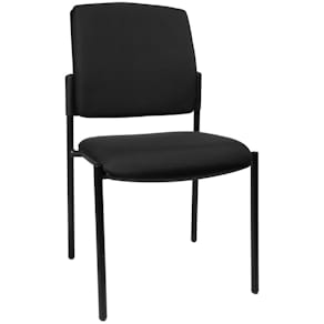 Besucherstuhl Topstar, ohne Armlehnen, schwarz/schwarz