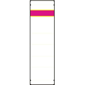Rückenschilder ALPHA - LABEL, 190x61 mm, weiß