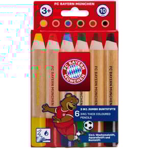 Buntstifte FC BAYERN Jumbo 3in1, 6er-Set