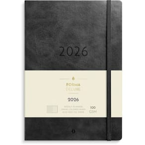 Stor Veckokal. Forma Deluxe 2026 svart