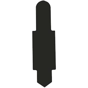 Stecksignal Elba, PVC, schwarz