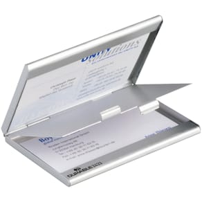 Visitenkartenbox Durable Business Card Box Duo, Aluminium