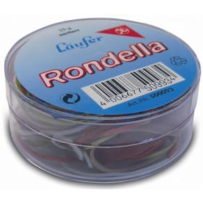Gummiringe Läufer Rondella, 80 mm, 25 g, rot