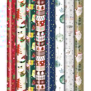 Geschenkpapierrolle PRÄSENTA, Weihnachten, 10 m x 70 cm