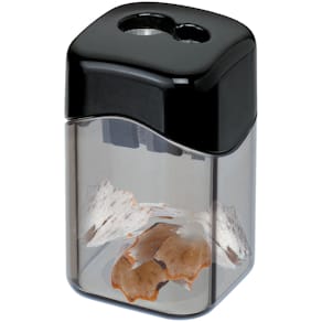 Doppel-Dosenspitzer M+R 709240000, transparent/schwarz