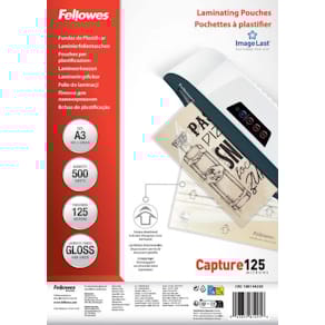 Laminat FELLOWES A3 125mic klar 500/fp