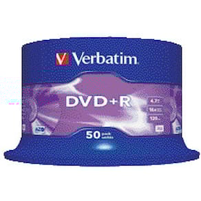 DVD+R Verbatim AZO, 4,7 GB, 16x, 50 Stück