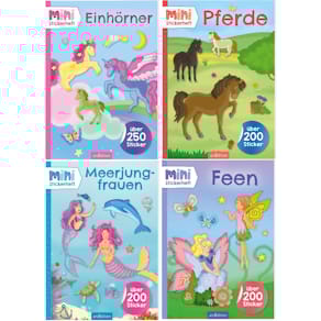 Beschäftigungsbuch ARS EDITION MINI Stickerheft, ab 3 Jahren, 36