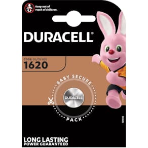 Knoopcelbatterij Duracell Specialty Electronics CR1620, blister 1
