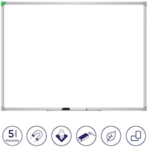 Whiteboardtafel FRANKEN U-Act!Line®, 60 x 45 cm, Alurahmen, weiß