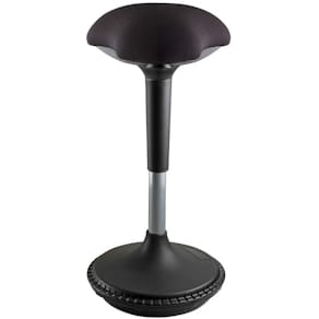 Taburet Unilux Moove, sort/metallic, palle 12 stk