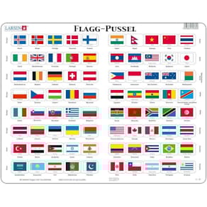 Pussel Flaggpussel 80 bitar