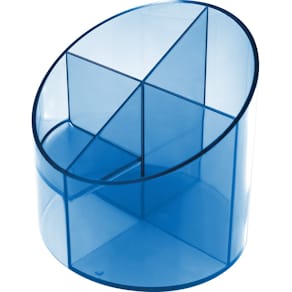 Multiköcher helit Economy, 4-tlg., transparent blau