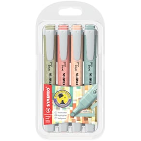 Textmarker-Etui STABILO swing cool NatureCOLORS, 4 St., sortiert