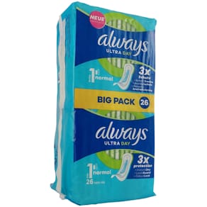 Damenbinden Always Ultra, Normal Größe 1, 26 Stück, Bigpack