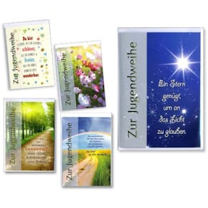 Grußkarten-Set Apollo Jugendweihe, 10er-Set sortiert