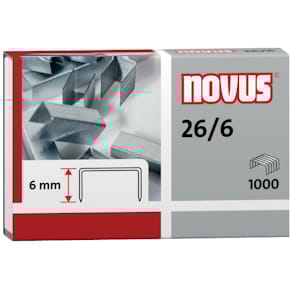 Heftklammern Novus 26/6, verzinkt, 1.000 Stück