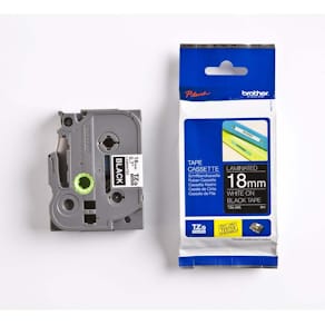 Labeltape Brother hvid/sort til P-touch, 5 ruller