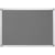 Textielbord Q-CONNECT, aluminium frame, 90 x 60 cm, grijs
